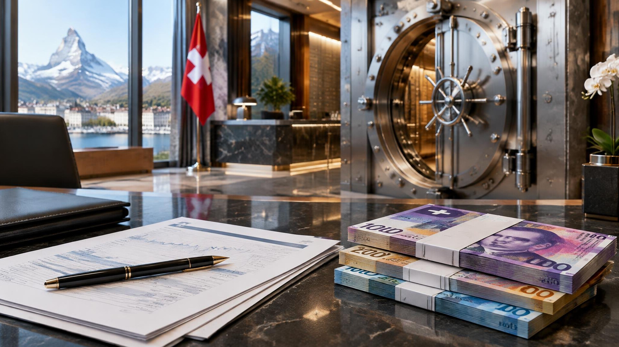 swiss bank building interior
