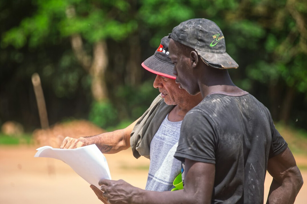 person reading documents