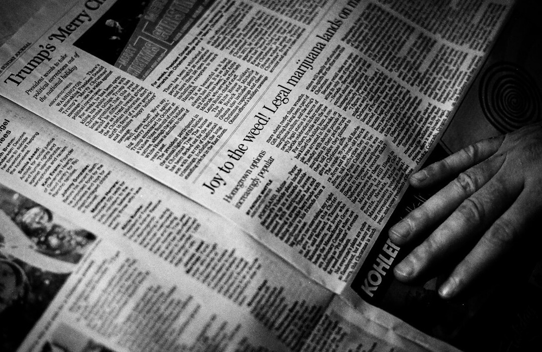 newspaper headline about scandal